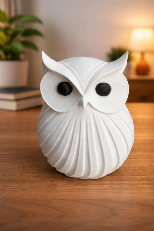 Japandi Owl Ornament | Minimalist Home Décor Sculpture