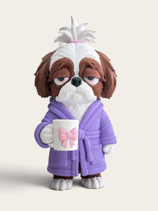Moody Monday Shih Tzu Dog Figurine